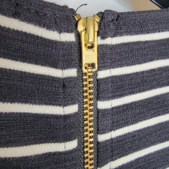 J. Crew Optical Illusion Black/White Striped Dress - Picture 12 of 15